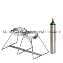 Dual Capacity Ground Stand for One D or E Style Oxygen Cylinders